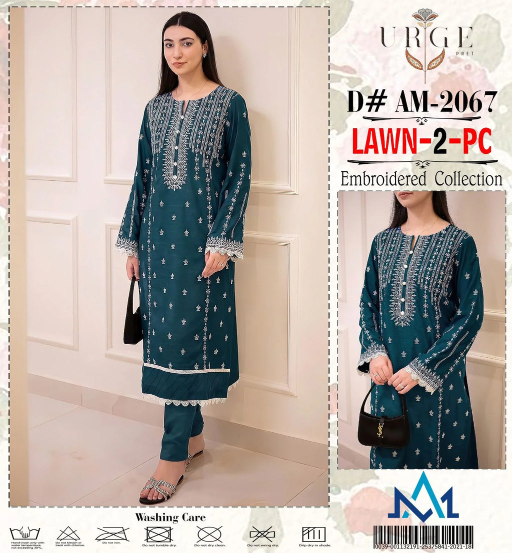 Unstitched - Urge Lawn 2 PC Embroidered Collection