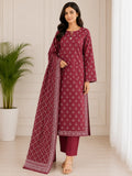 BinSaeed 3PC Stitched Original Lawn Maroon