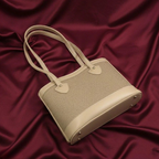Wheat Beige Weave Tote