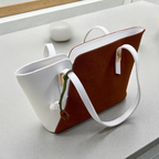 Brown & White Grace Tote Bag