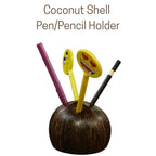 Coconut Shell Pen/Pencil Holder