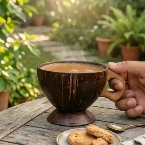 Coconut Shell Teacup