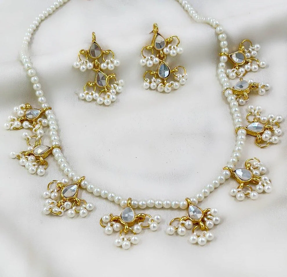 Tear Pearl Drop Mala Set