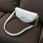 Aurelia Saddle Armpit Bag White