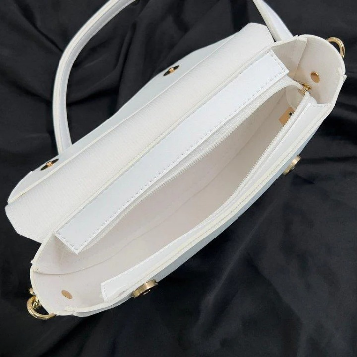 Aurelia Saddle Armpit Bag White