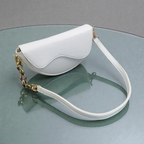 Aurelia Saddle Armpit Bag White