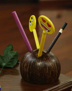 Coconut Shell Pen/Pencil Holder
